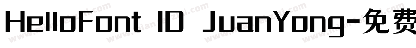 HelloFont ID JuanYong字体转换
